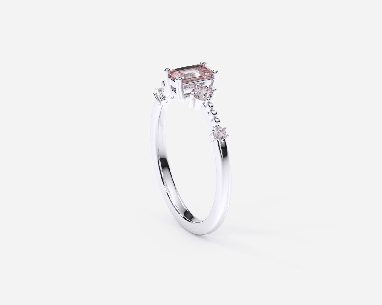 ZDR0175 morganite ring gold 3D print model_2