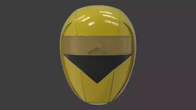 Power Ranger Alien Ranger Yellow Helmet
