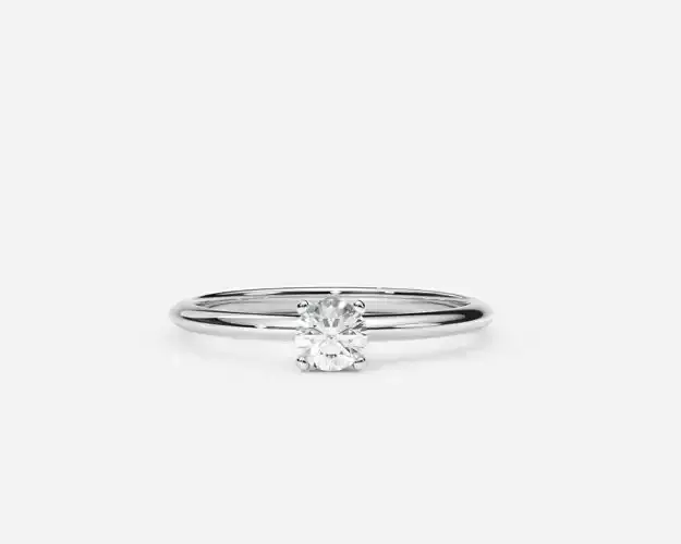 ZDR0180 solitaire diamond ring gold