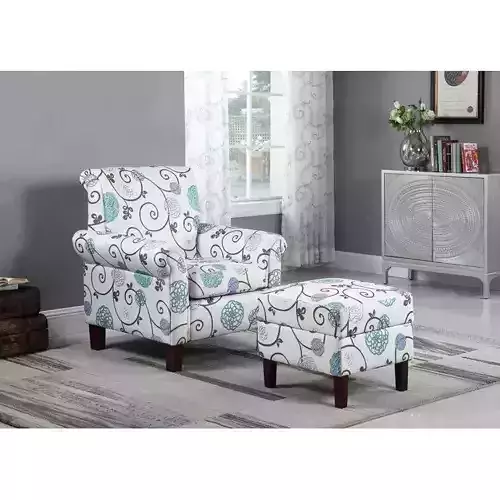 Dungannon Wide Armchair - Ottoman