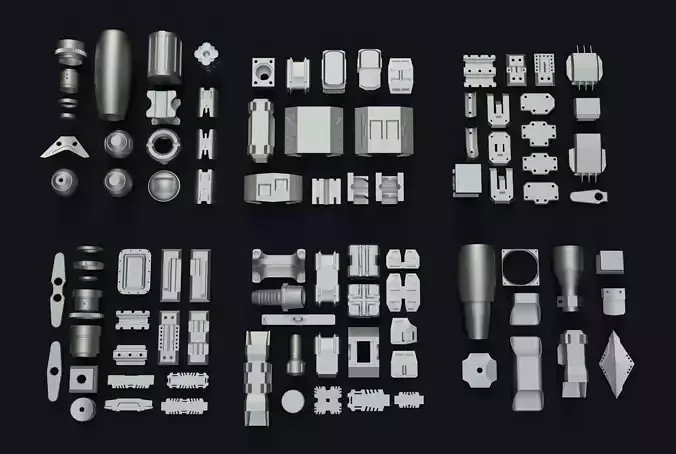 Kitbash different metal parts