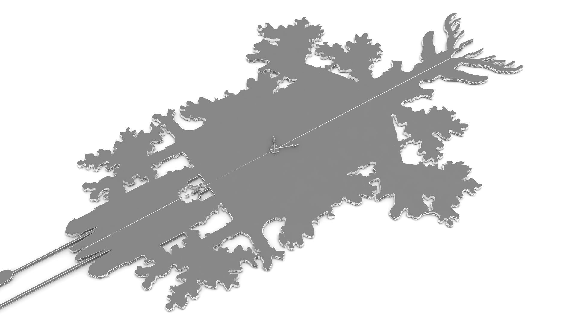 Modern Clock 3D model_6