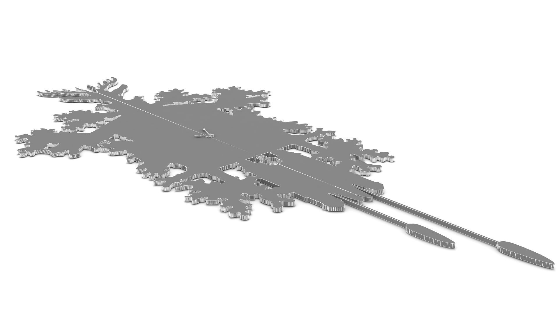 Modern Clock 3D model_5