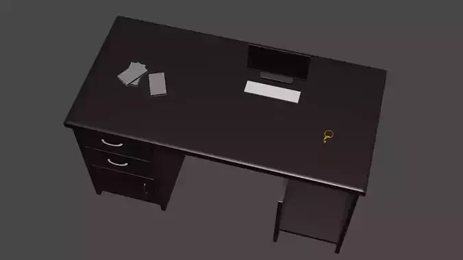 Table computer desk with drawers