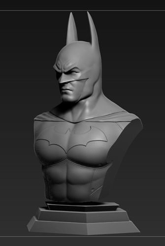 Arkham City Batman bust 3D print model