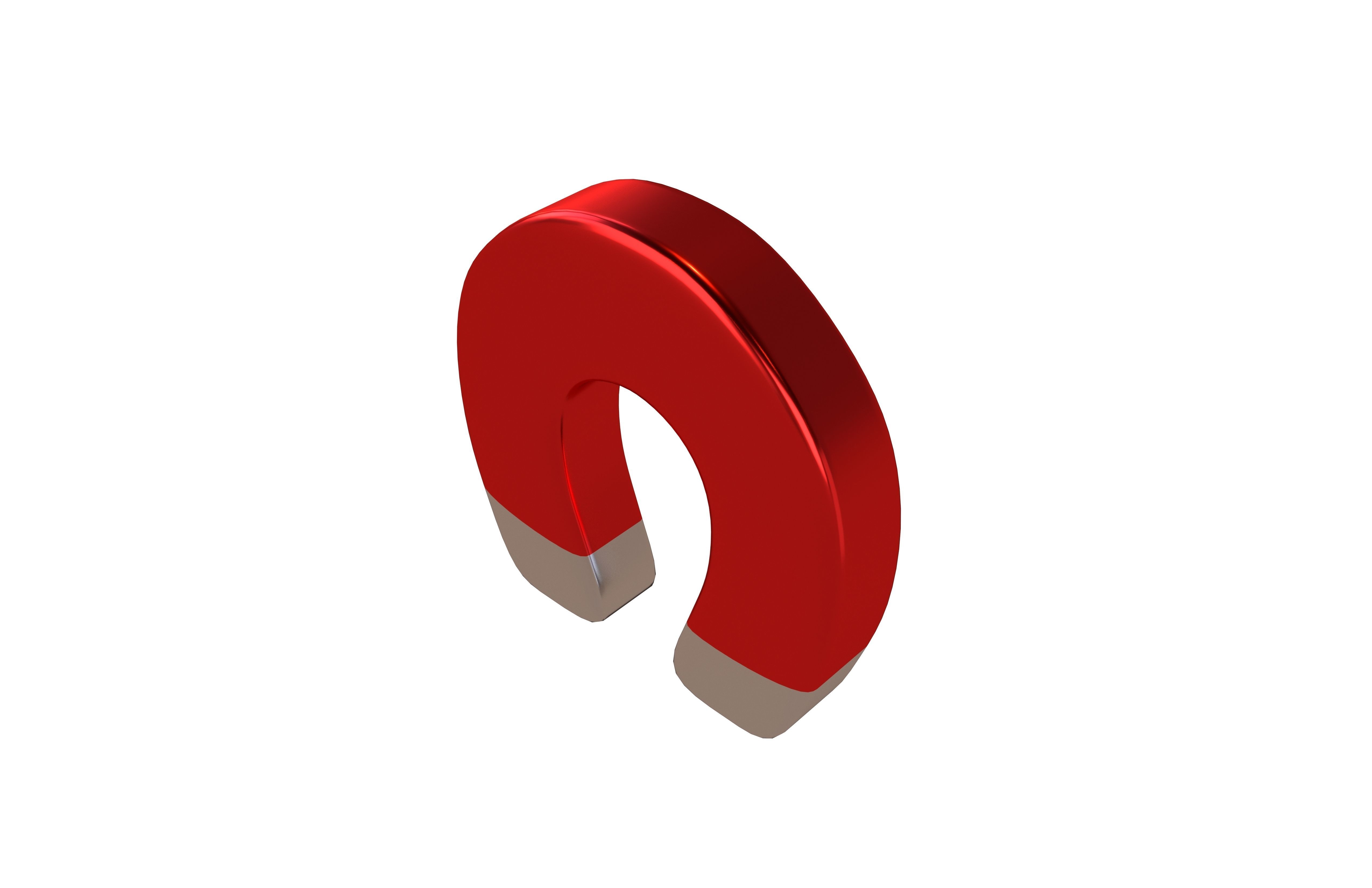Magnet Emoji v1 002 Low-poly 3D model_3