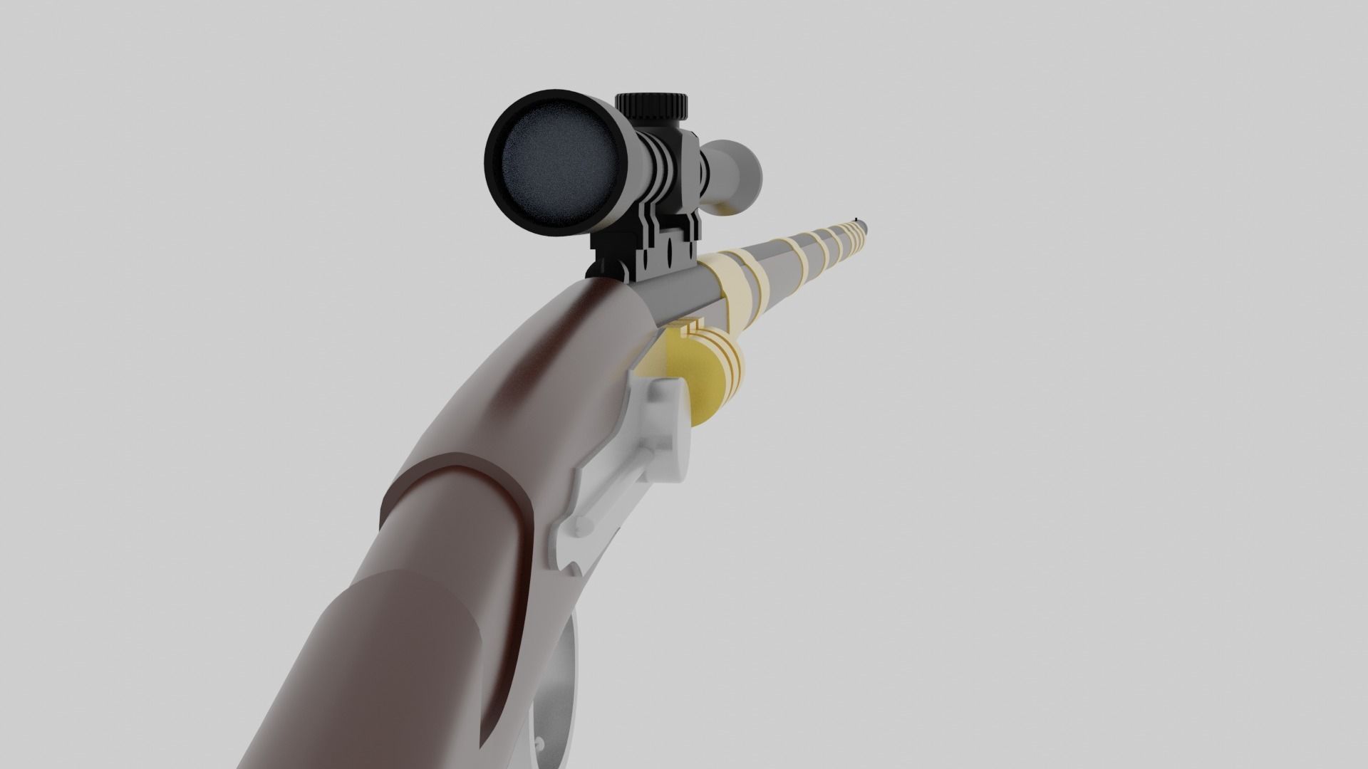 Tusken Cycler Rifle B 3D model_2