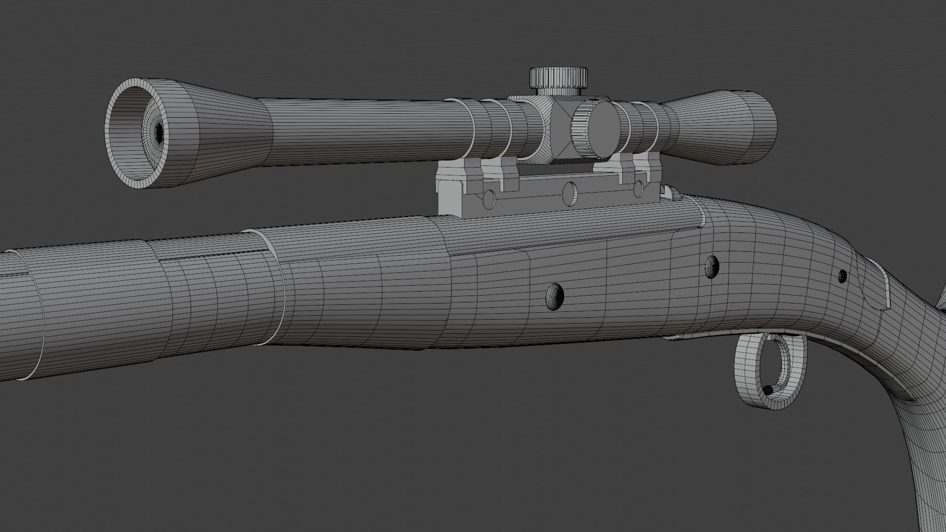 Tusken Cycler Rifle B 3D model_5