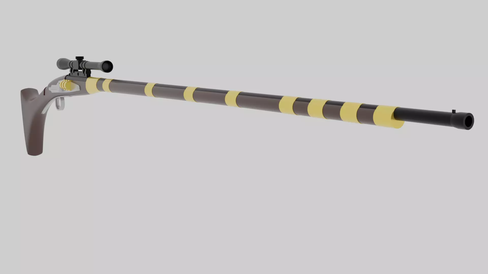 Tusken Cycler Rifle B 3D model_0