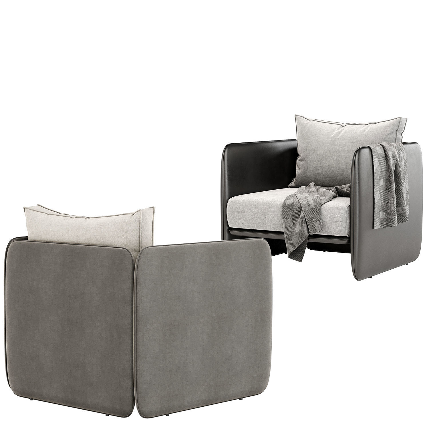 DOMKAPA MILLER ARMCHAIR 3D model_2