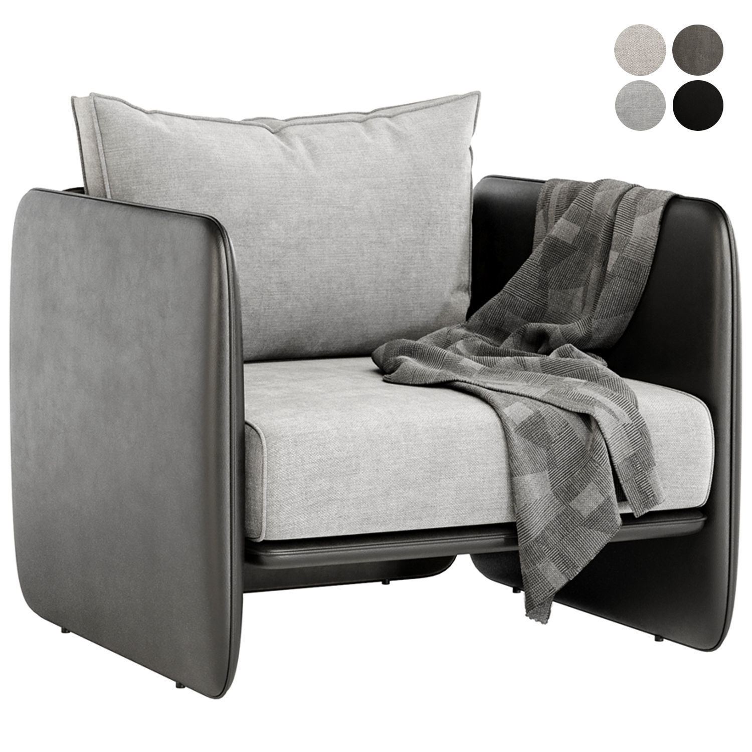 DOMKAPA MILLER ARMCHAIR 3D model_1