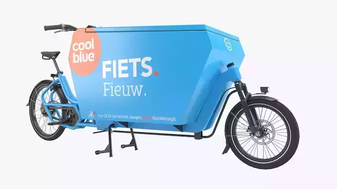 Cool Blue Delivery Bike