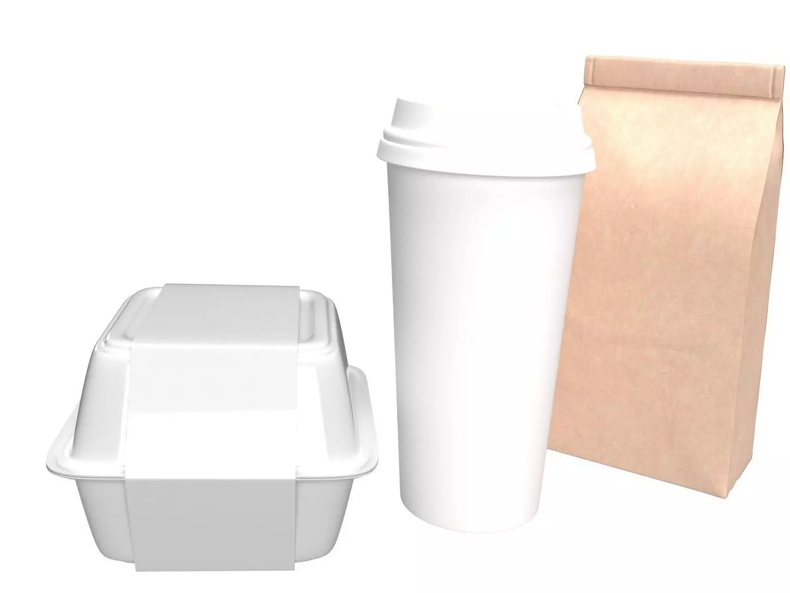 Hamburger Menu  Hamburger  Beverage Pommes Frites 3D model_0