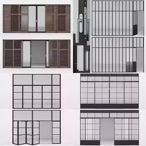 Collection  Aluminium door x4 3