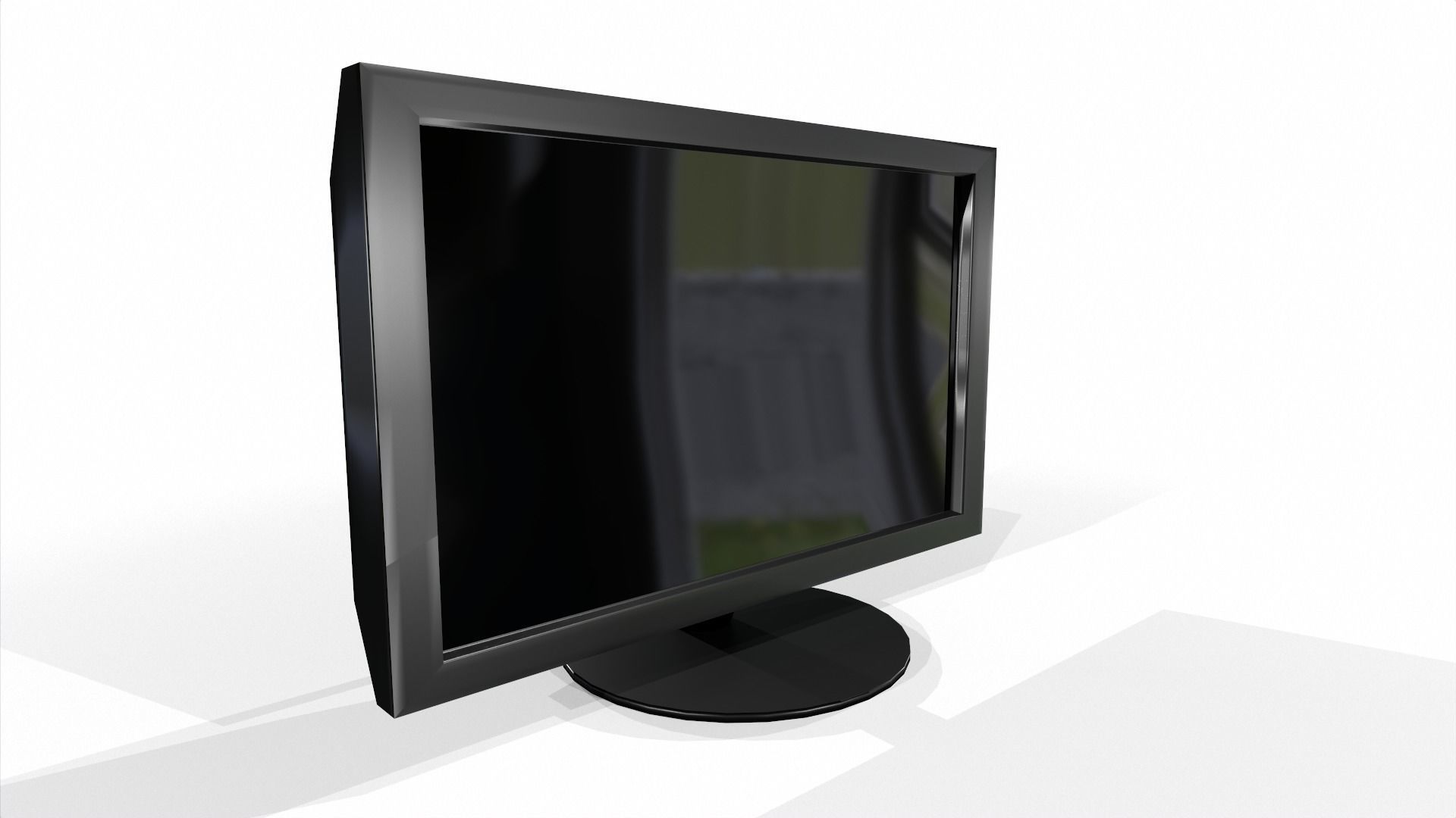 Monitor Low-poly 3D model_8