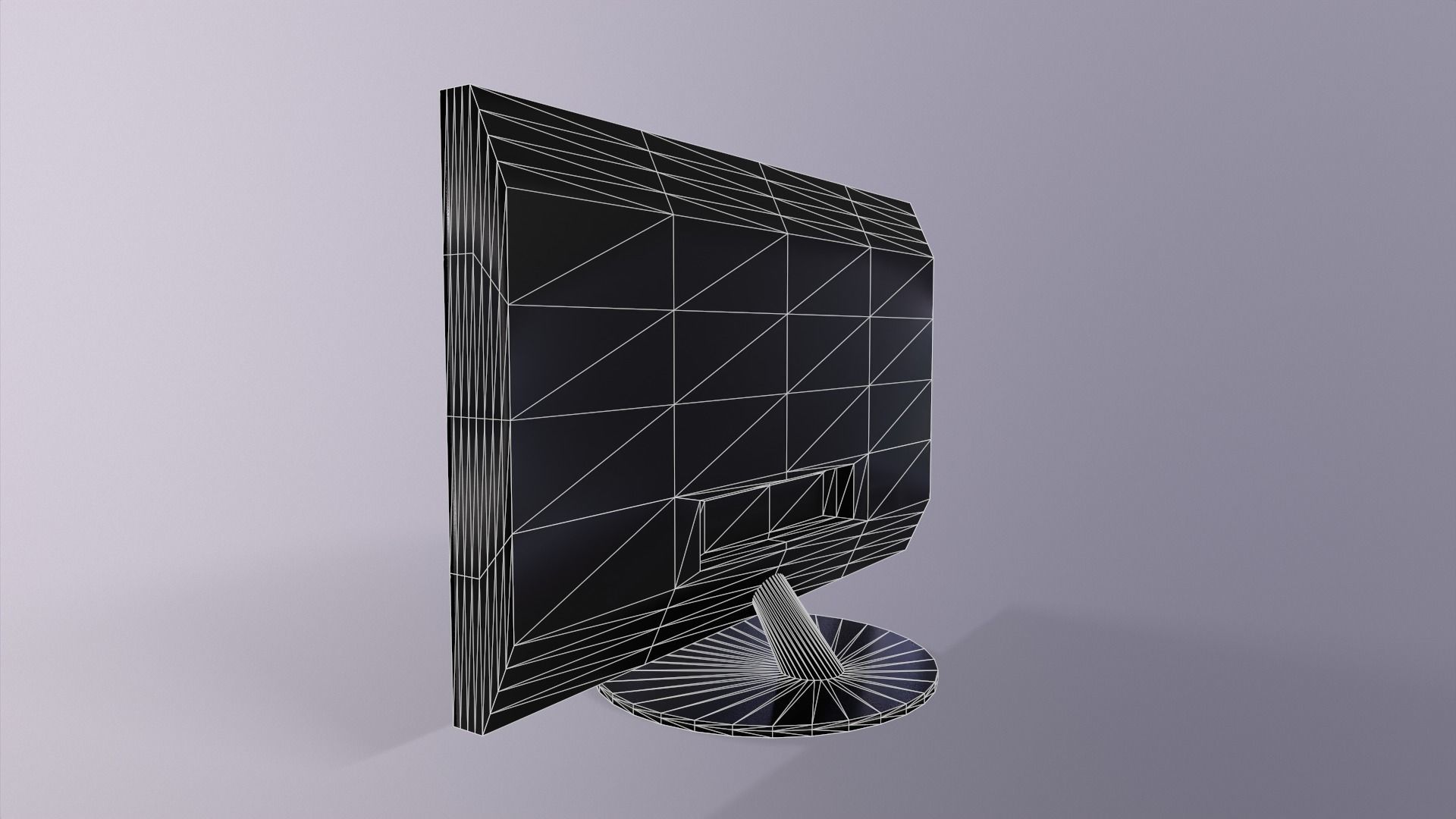 Monitor Low-poly 3D model_12