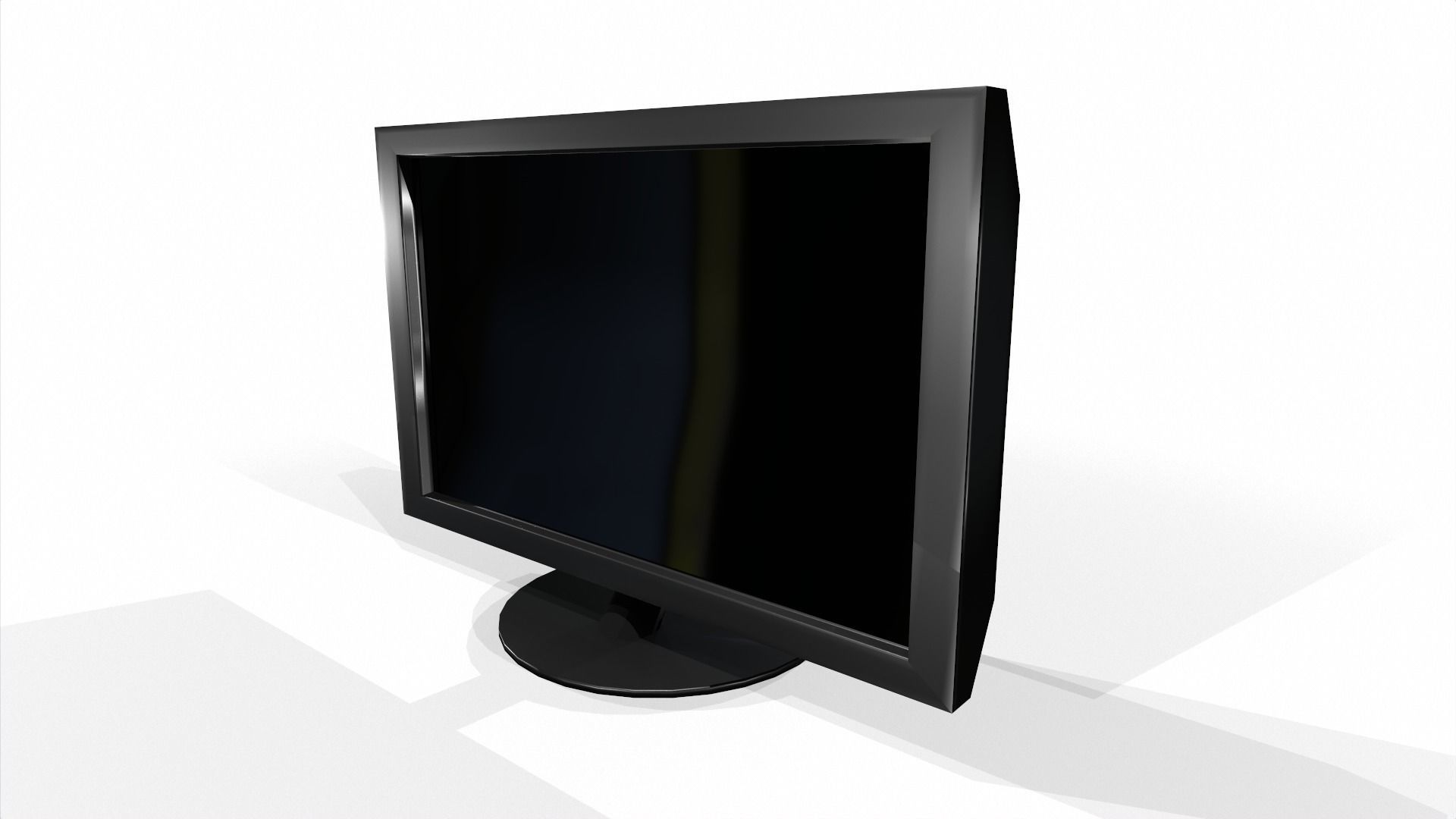 Monitor Low-poly 3D model_3