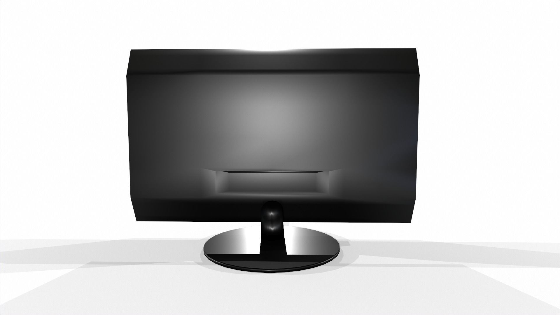 Monitor Low-poly 3D model_5