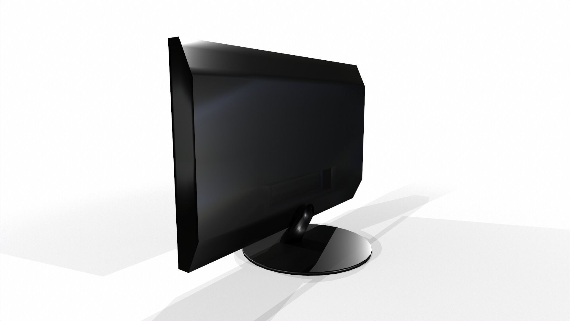 Monitor Low-poly 3D model_4