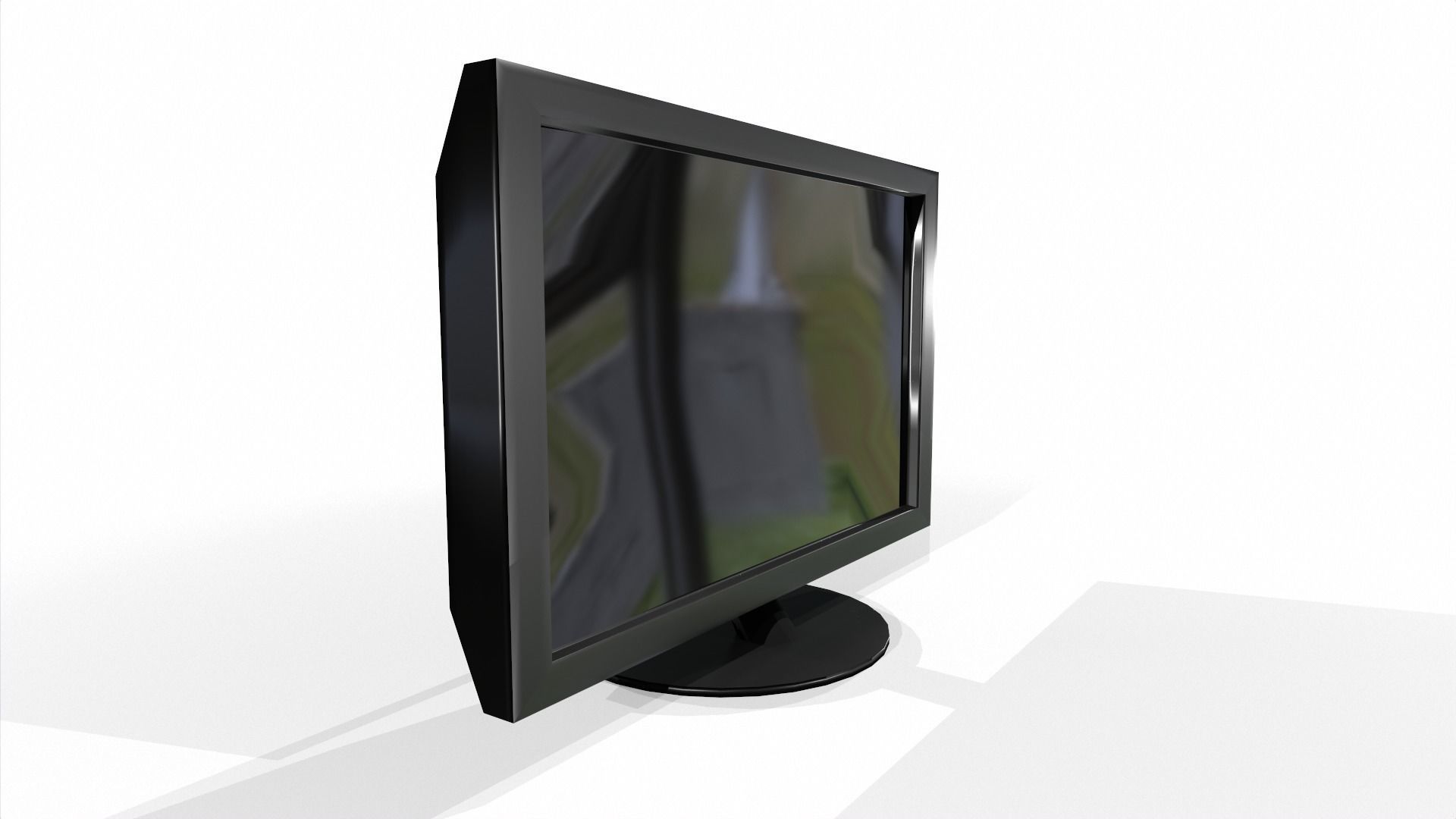 Monitor Low-poly 3D model_6