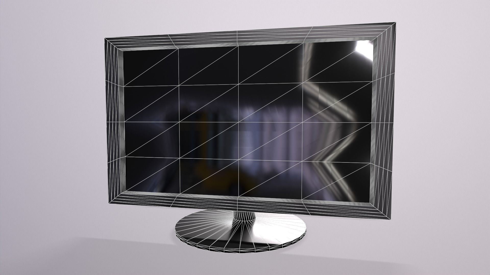 Monitor Low-poly 3D model_11