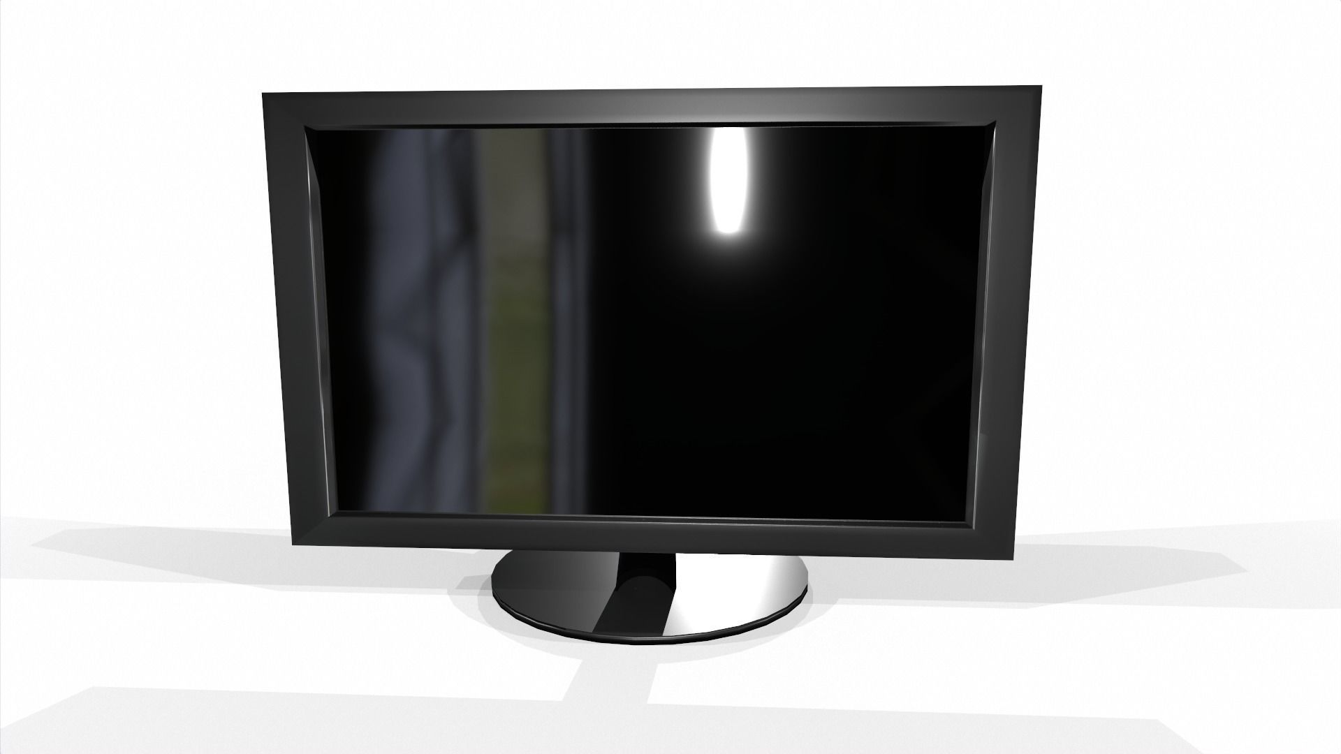 Monitor Low-poly 3D model_2