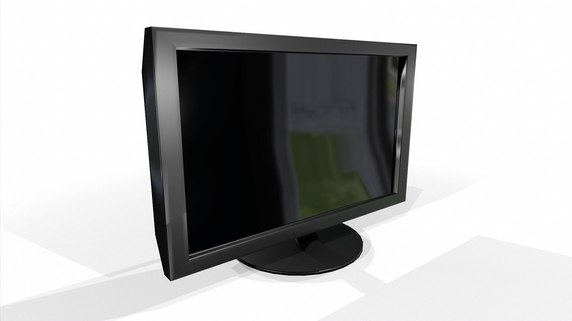 Monitor Low-poly 3D model_1