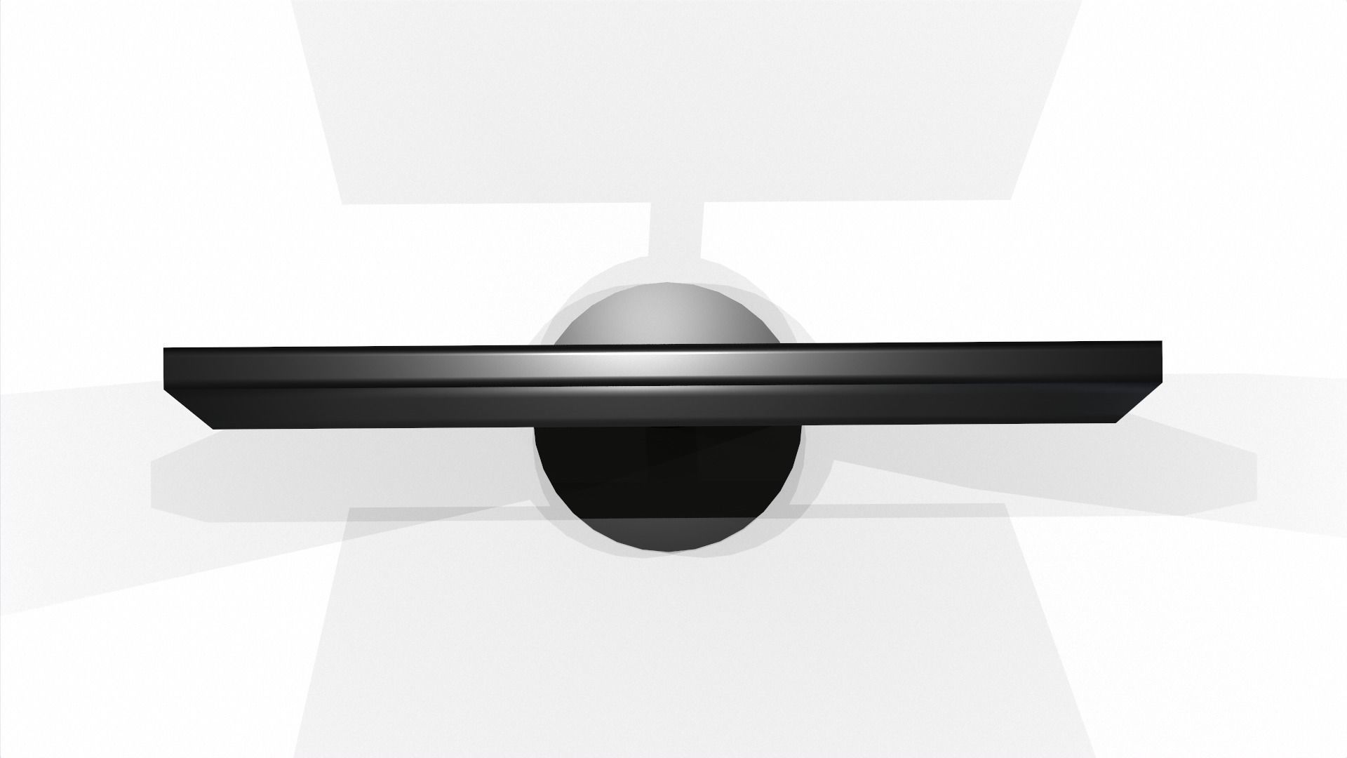 Monitor Low-poly 3D model_7