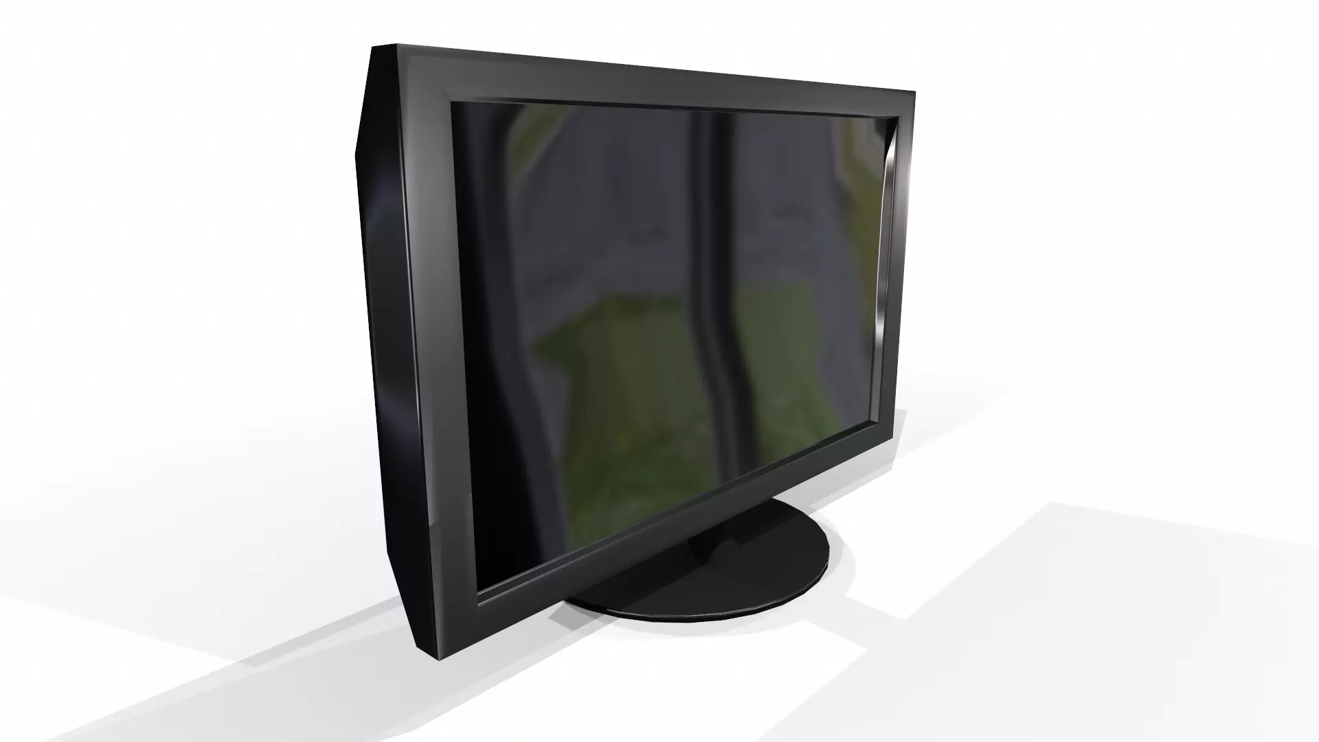 Monitor Low-poly 3D model_0