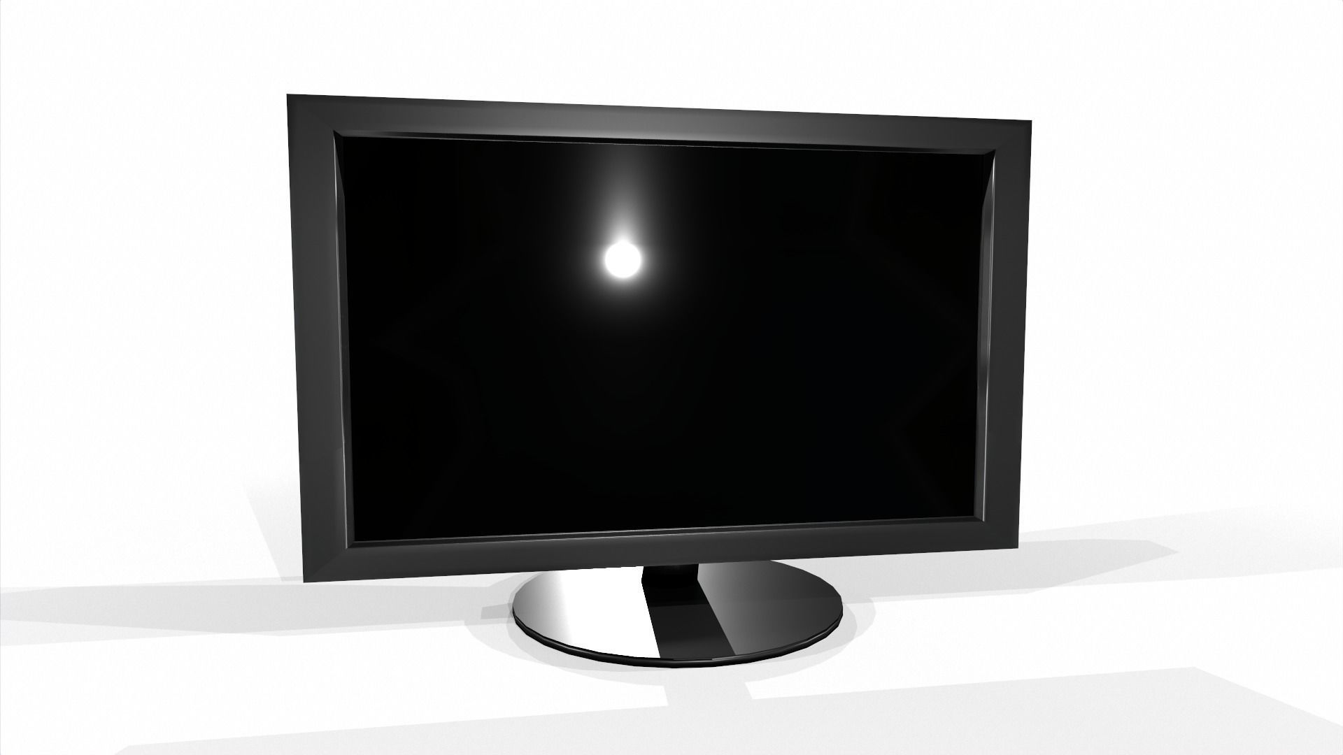 Monitor Low-poly 3D model_9