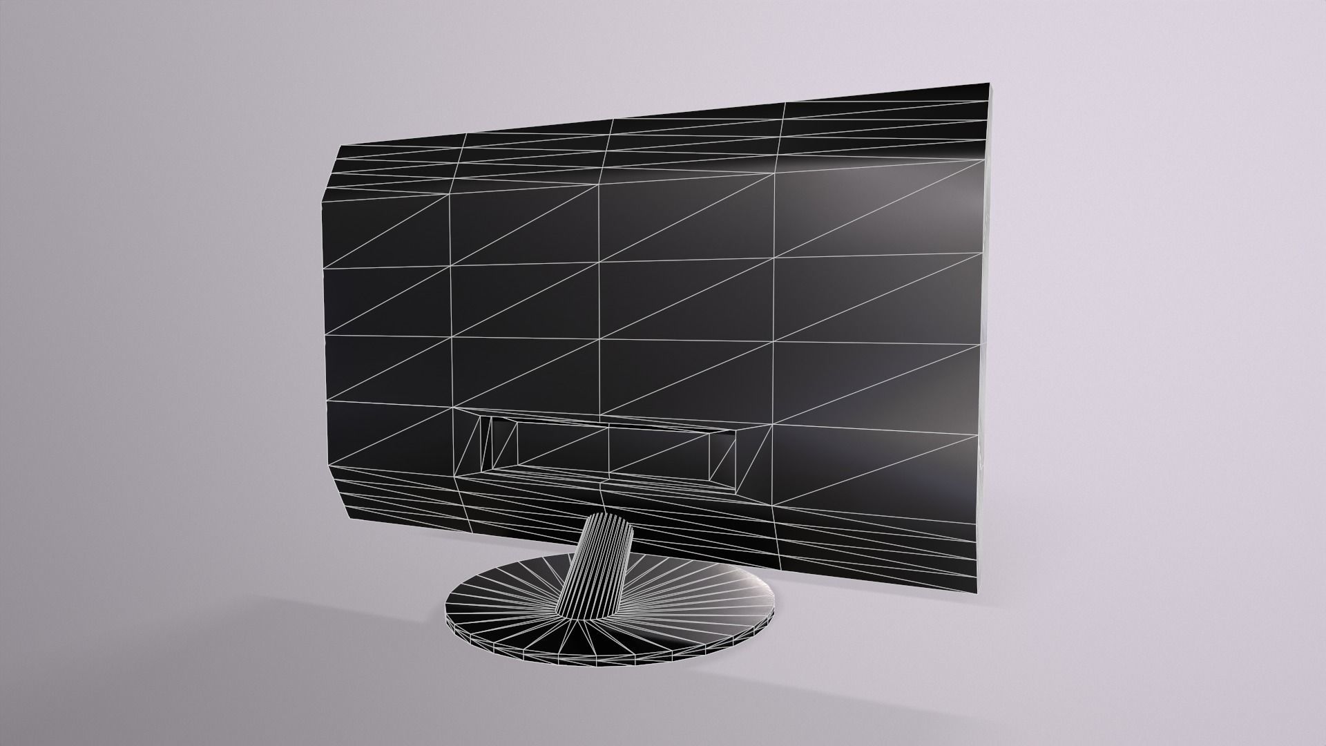 Monitor Low-poly 3D model_13