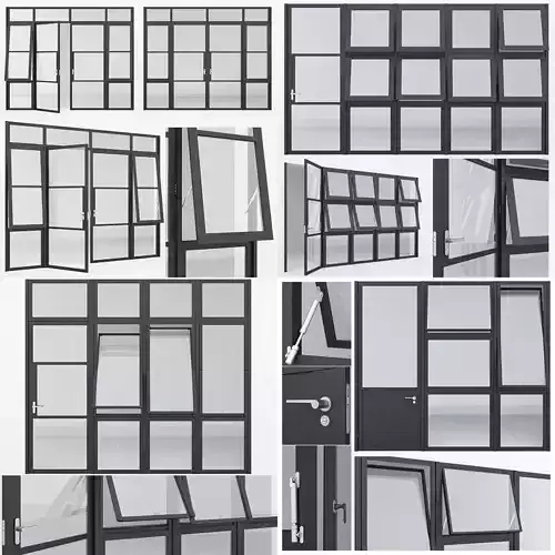 Collection Aluminium door x4 4