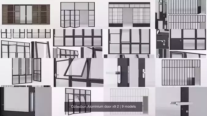 Collection Aluminium door x9 2