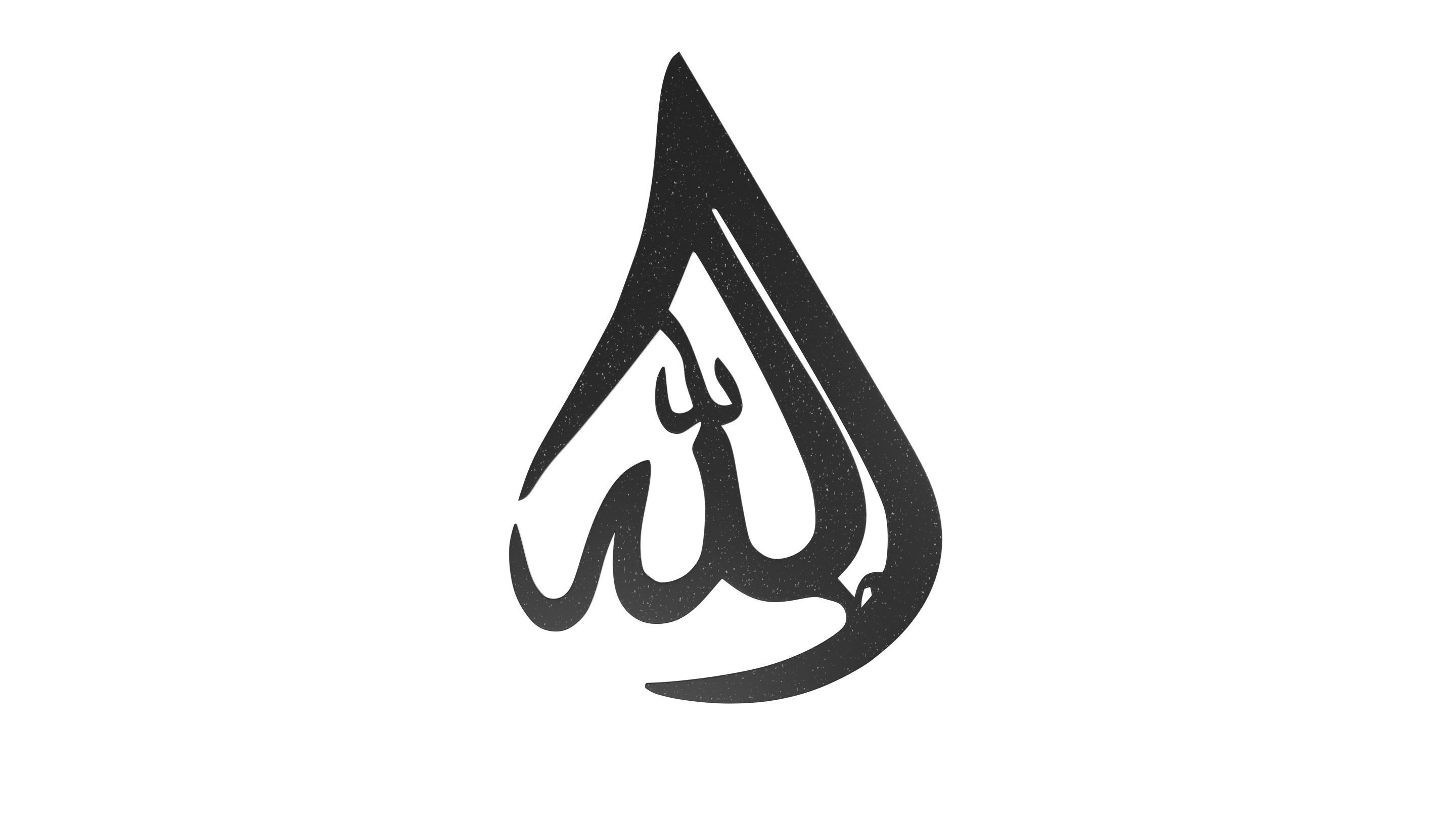 Arabic Wall Decor 01 3D model_2