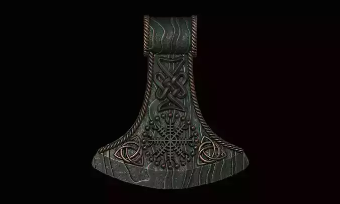 Axe pendant 3D print model