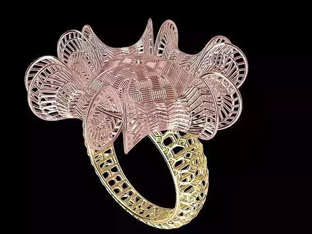 Modern jali ring stl verified