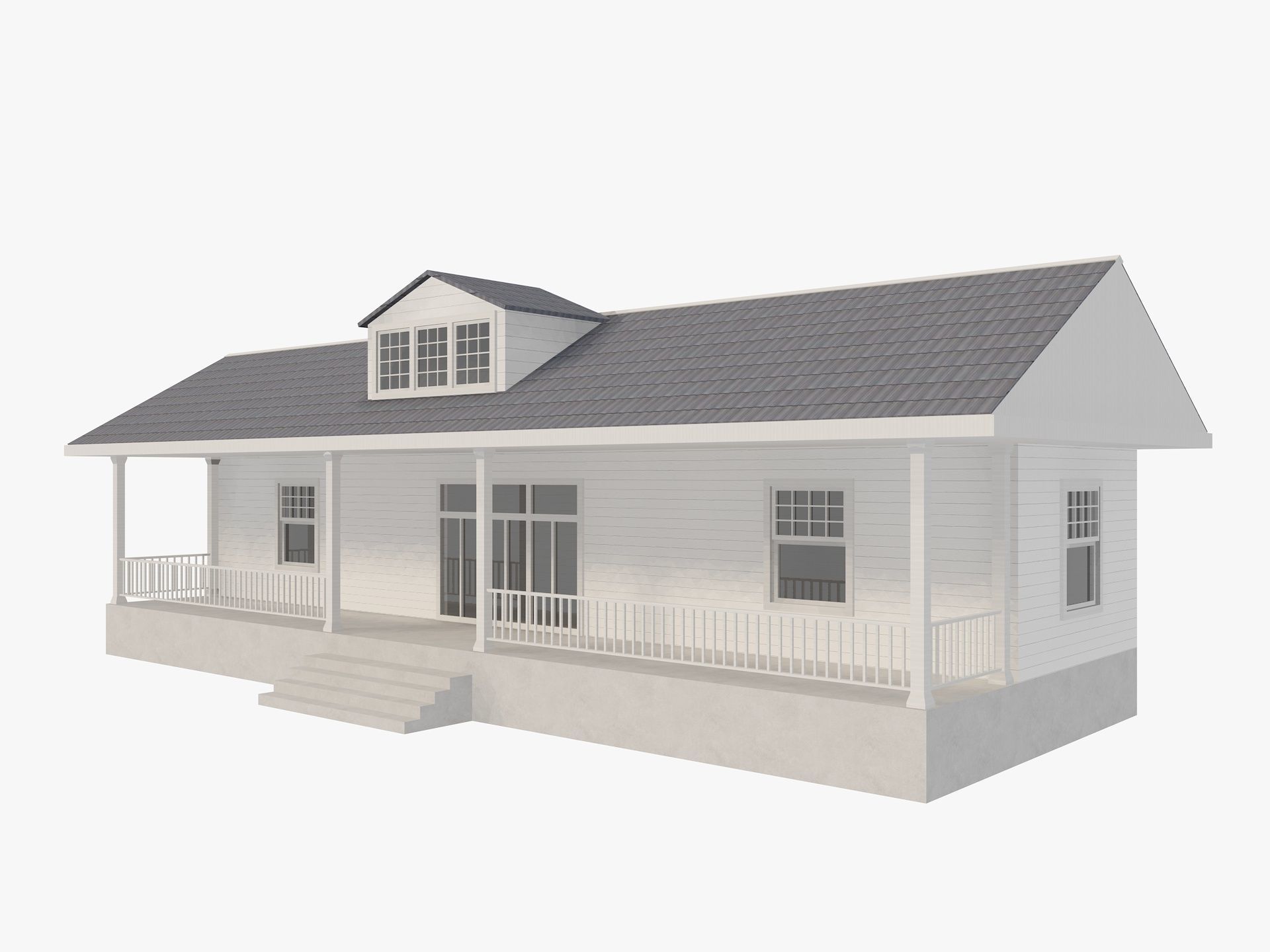 House Collection 24 Low Poly 3D model_37