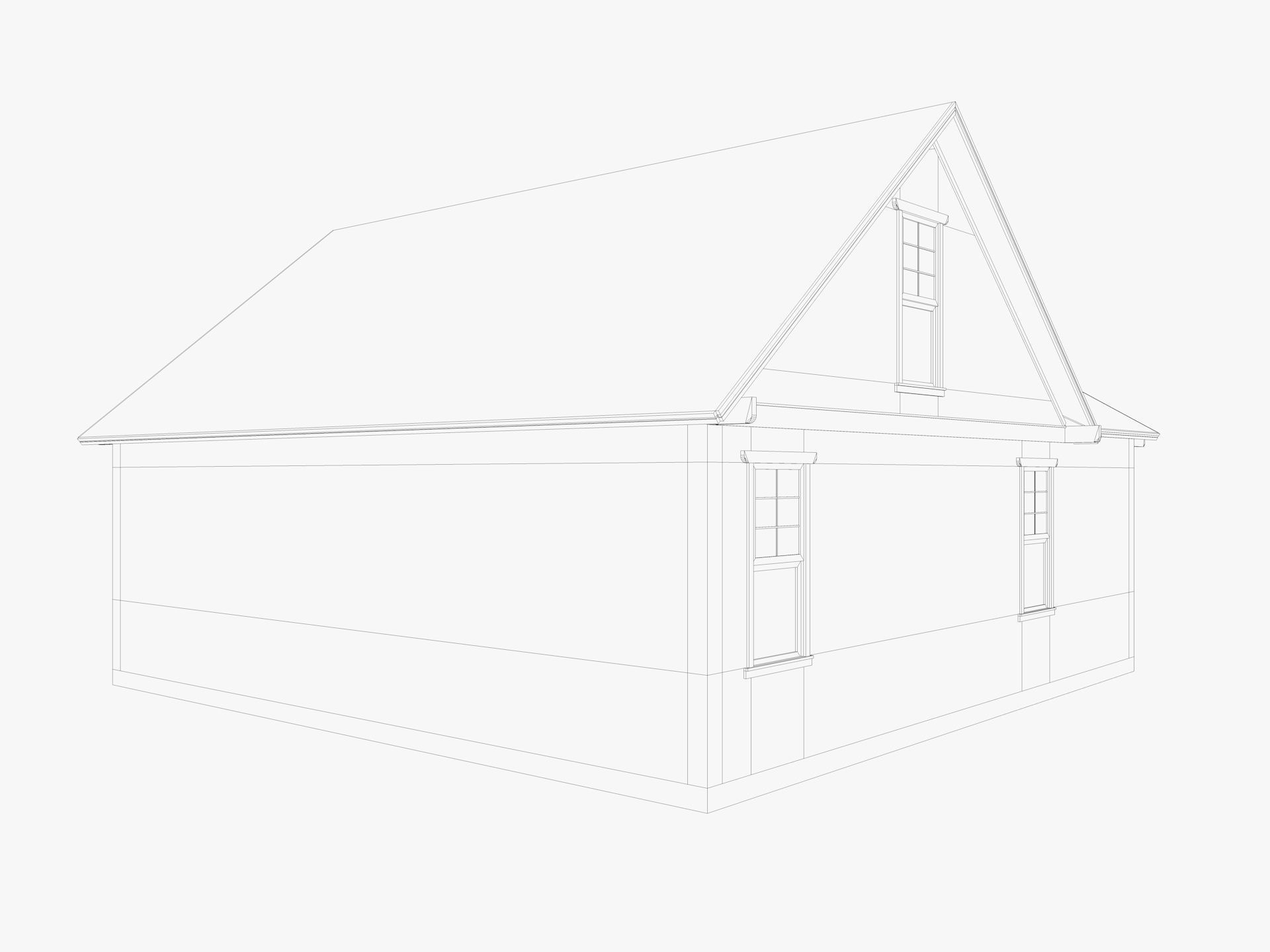 House Collection 24 Low Poly 3D model_56