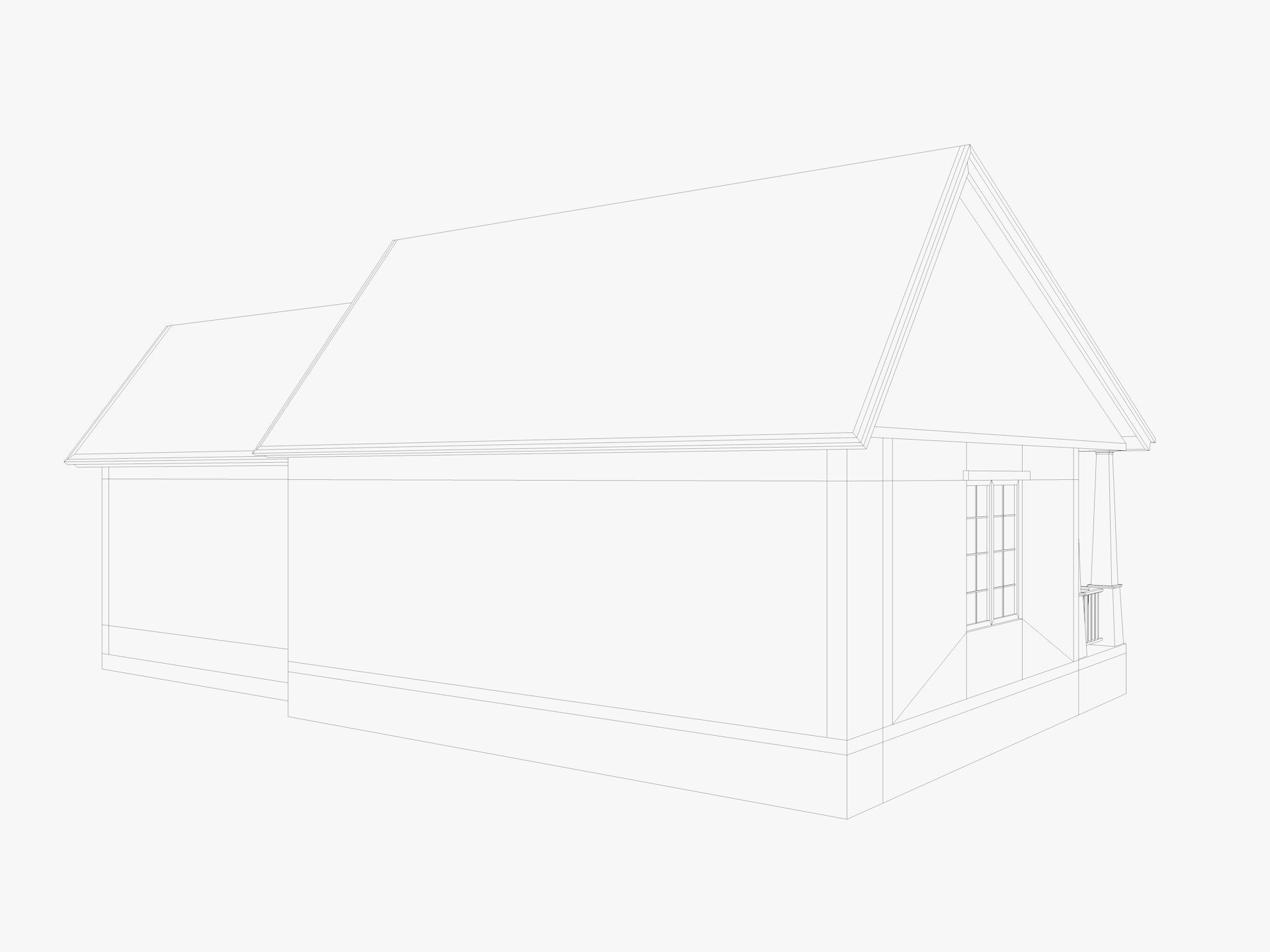 House Collection 24 Low Poly 3D model_75