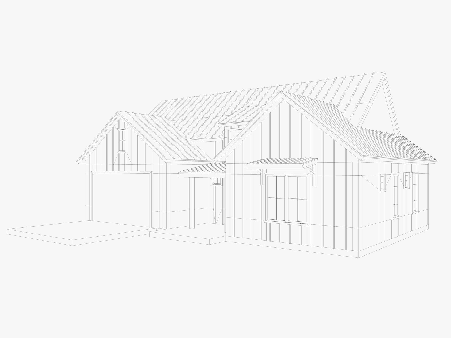 House Collection 24 Low Poly 3D model_66