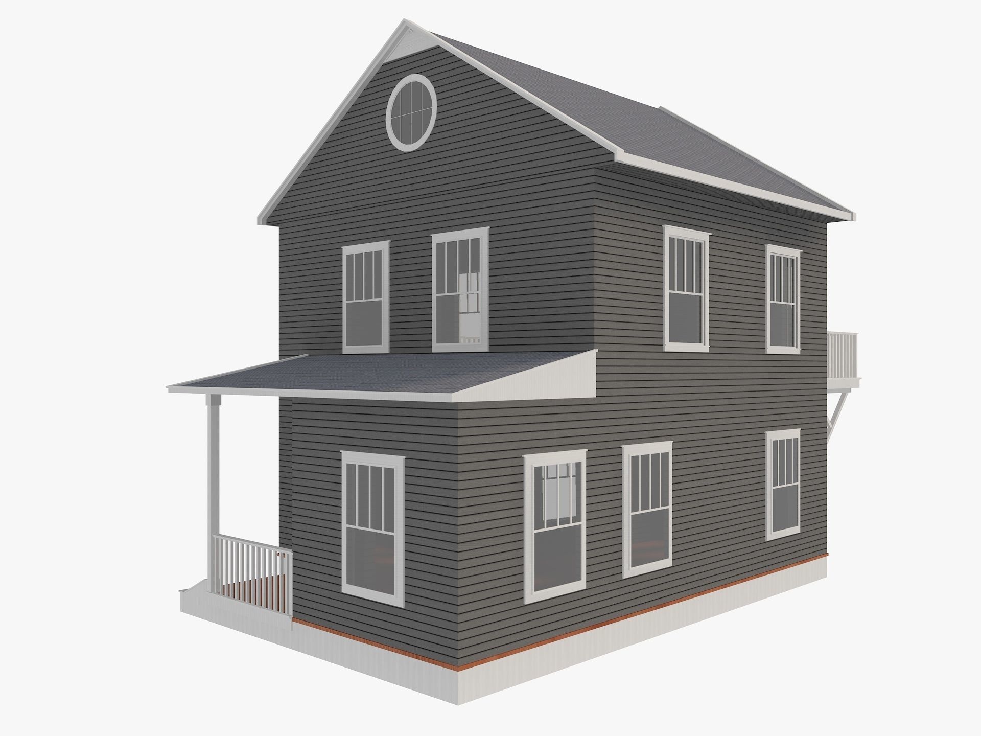 House Collection 24 Low Poly 3D model_22