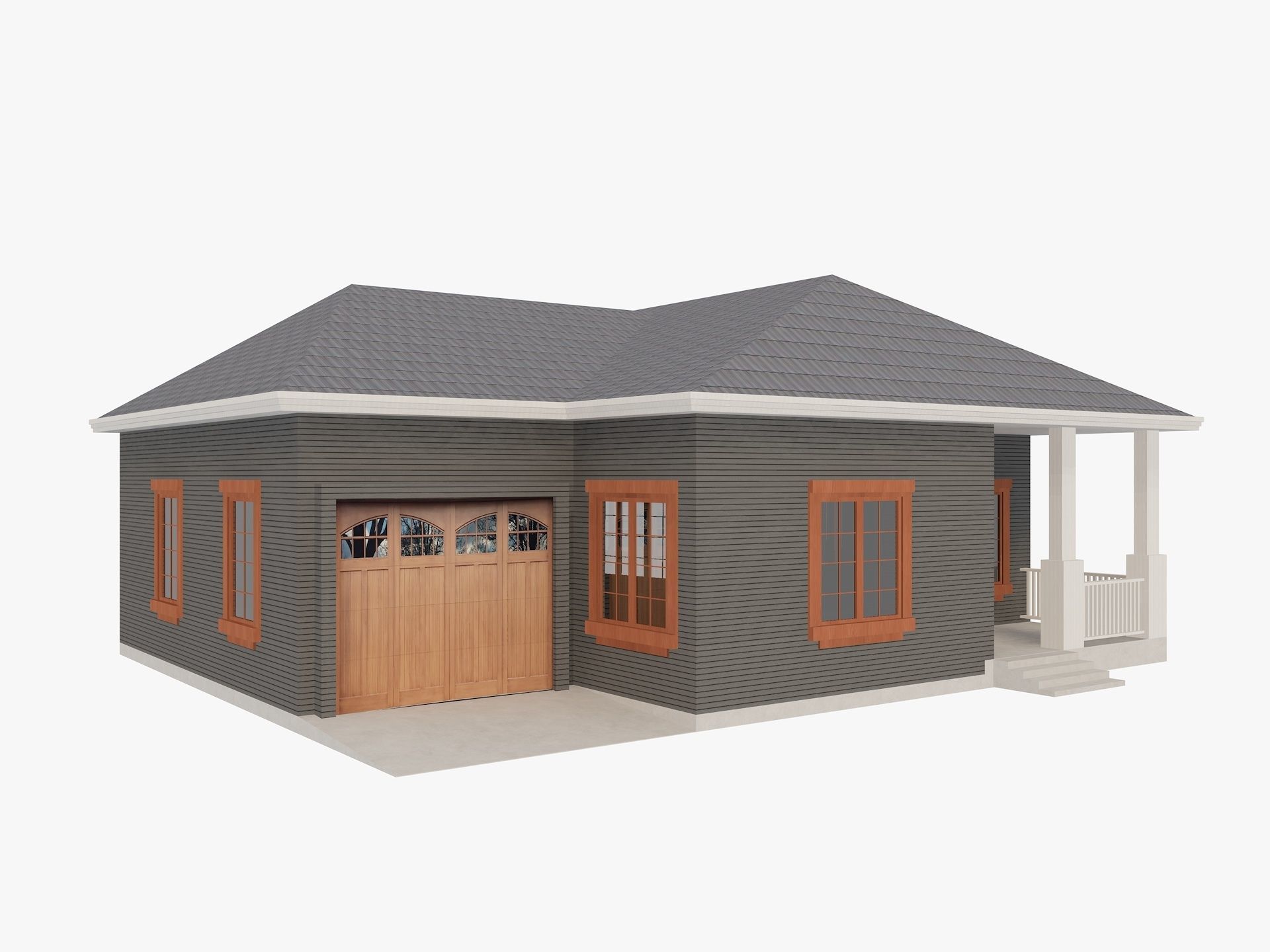 House Collection 24 Low Poly 3D model_76