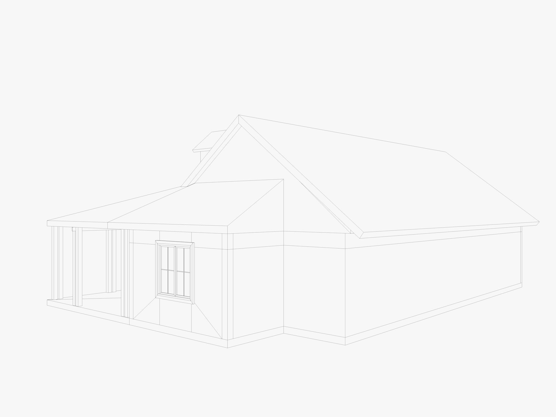 House Collection 24 Low Poly 3D model_71