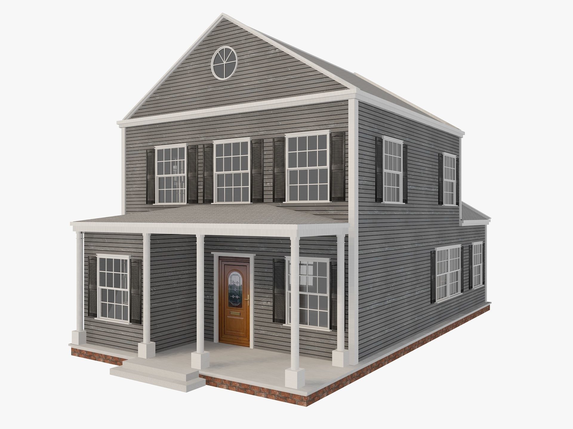 House Collection 24 Low Poly 3D model_3