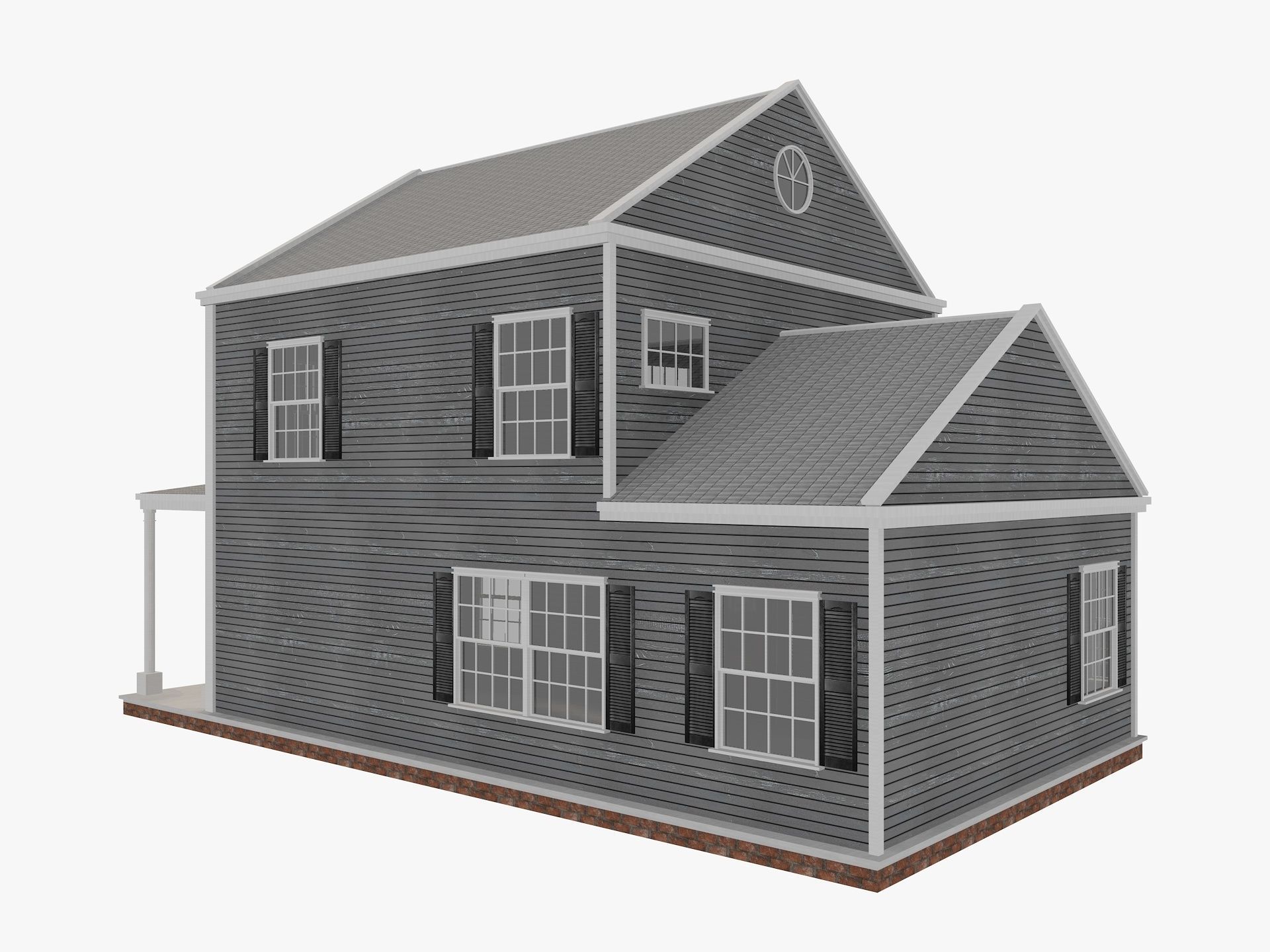 House Collection 24 Low Poly 3D model_4