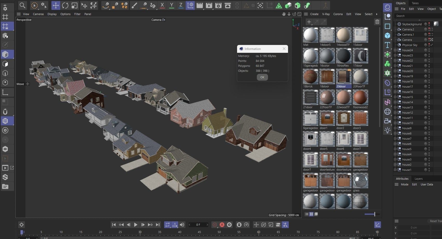 House Collection 24 Low Poly 3D model_104