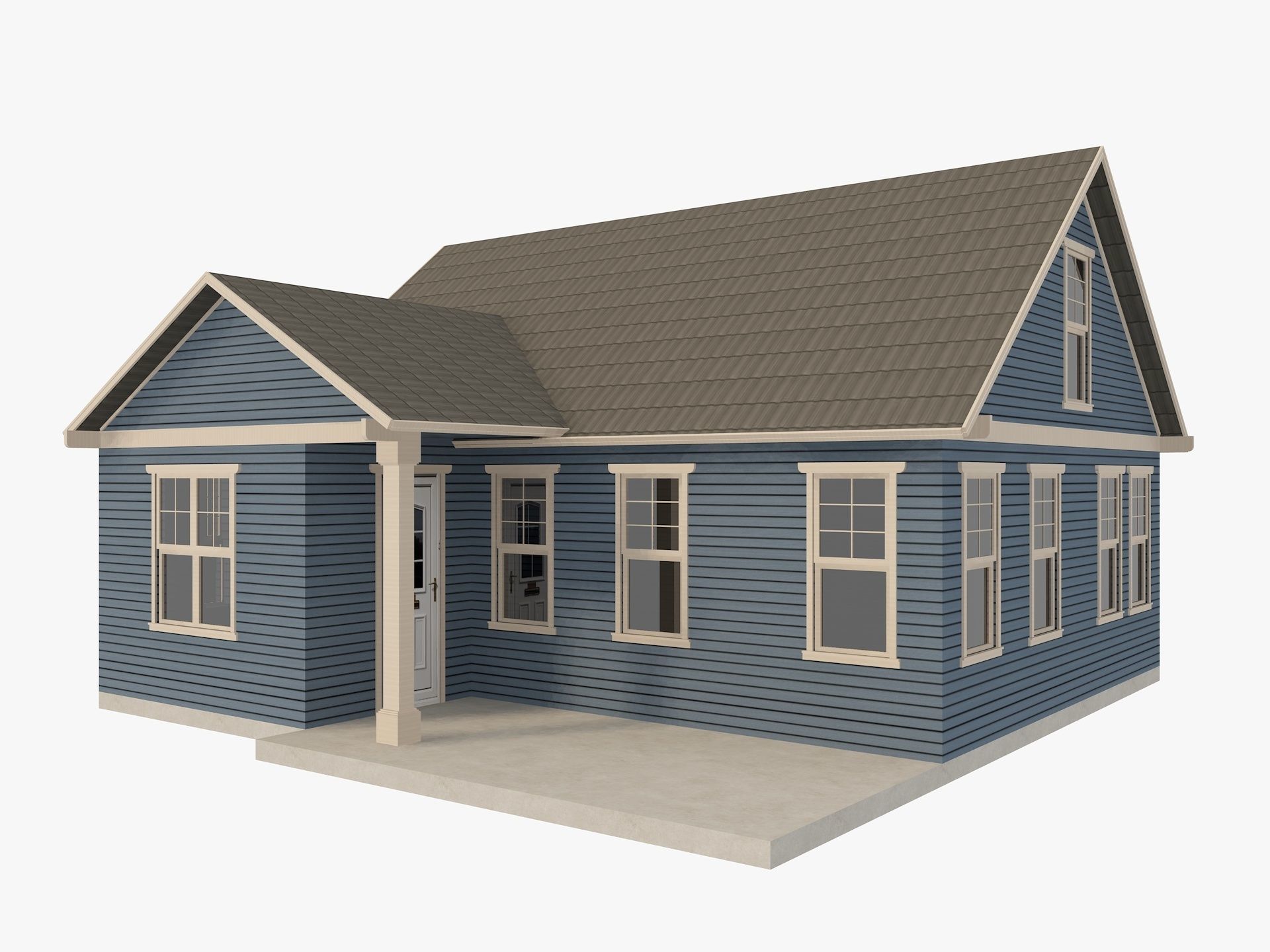 House Collection 24 Low Poly 3D model_53