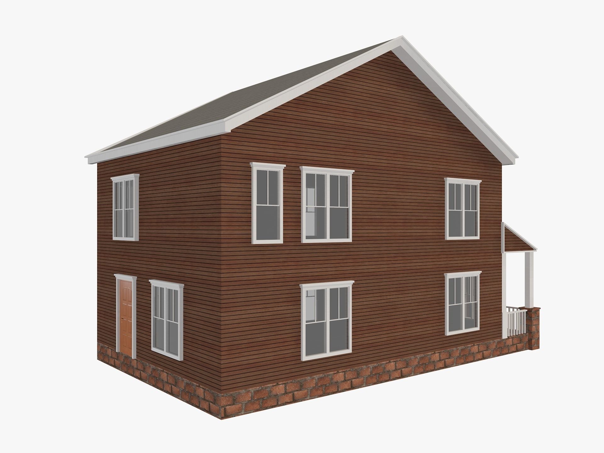 House Collection 24 Low Poly 3D model_34
