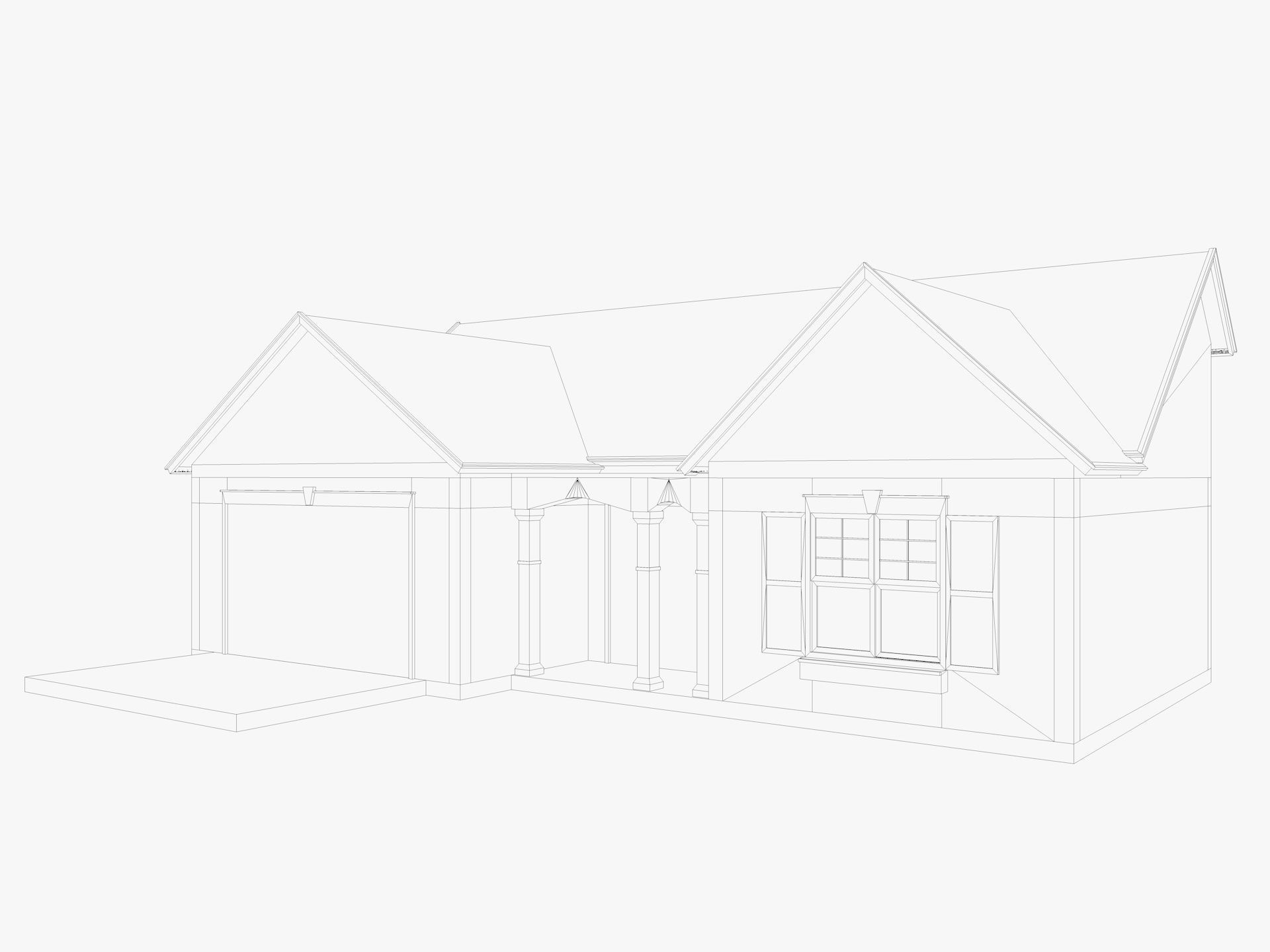 House Collection 24 Low Poly 3D model_62