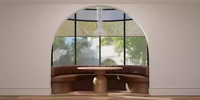 Round Nook Scene with Bell Table